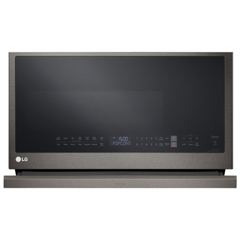 LG Over-The-Range Microwave with EasyClean & ExtendaVent - 2.1 Cu. Ft. - PrintProof Black Stainless Steel