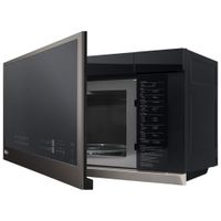 LG Over-The-Range Microwave with EasyClean & ExtendaVent - 2.1 Cu. Ft. - PrintProof Black Stainless Steel