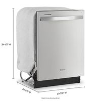 Whirlpool 24" 55dB Built-In Dishwasher (WDT540HAMZ) - Stainless Steel