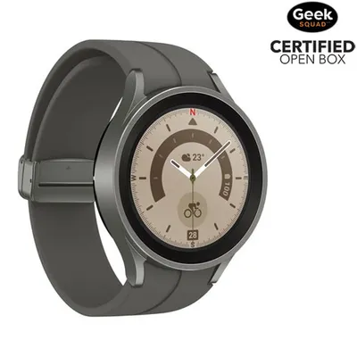 Boîte ouverte - Montre intelligente LTE de 45 mm Samsung Galaxy Watch5 Pro - Gris