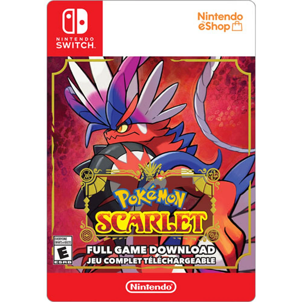 Pokémon Scarlet (Switch) - Téléchargement numérique