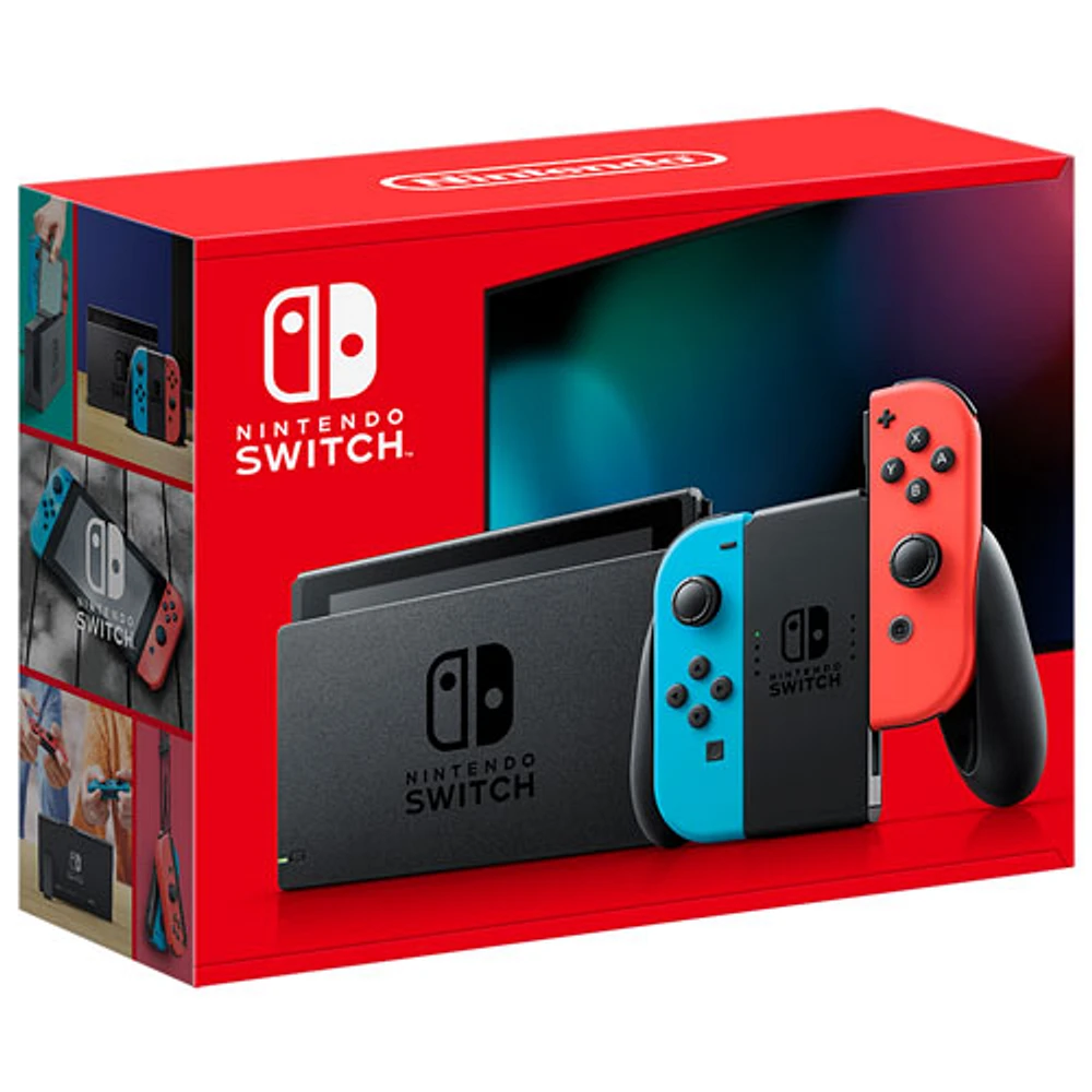 Console Nintendo Switch avec Joy-Con rouge/bleu fluo (2022)