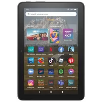 Tablette Fire HD 8 (2022) 64 Go FireOS 8 po d'Amazon à processeur MTK/MT8169A de MediaTek - Noir