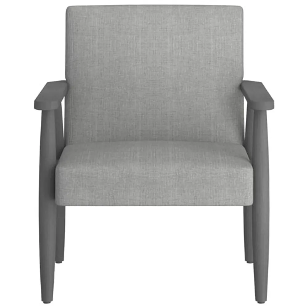 Mid-Century Modern Fabric Accent Chair - Grey