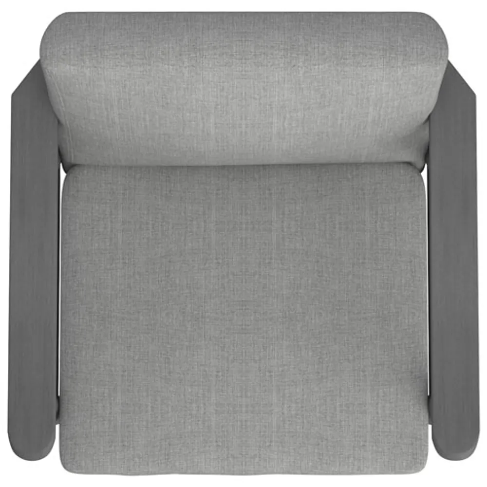 Mid-Century Modern Fabric Accent Chair - Grey