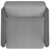Mid-Century Modern Fabric Accent Chair - Grey