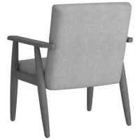 Mid-Century Modern Fabric Accent Chair - Grey