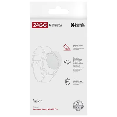 InvisibleShield by ZAGG Fusion Screen Protector for Galaxy Watch5 Pro