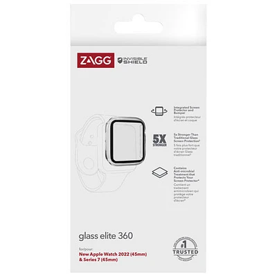 InvisibleShield by ZAGG Glass Elite 360 45mm Screen Protector for Apple Watch