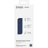 Bracelet de montre sport tressé de Gear4 pour Apple Watch 42/44/45 mm - Bleu marine