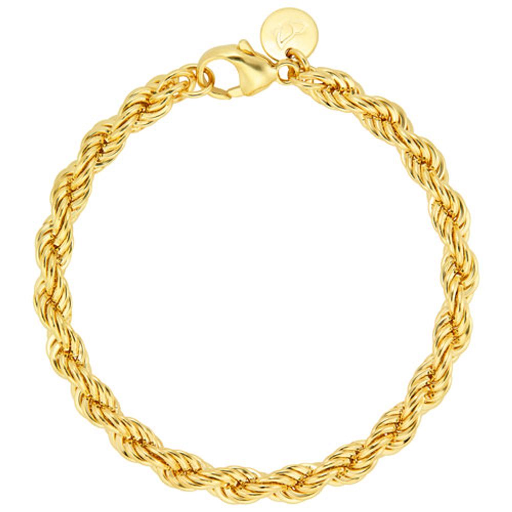 Bronzoro Large Rope Bracelet in Yellow Gold