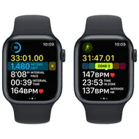 TELUS Apple Watch Series 8 (GPS + Cellular) 41mm Midnight Aluminum Case w/ Midnight Sport Band - S/M - Monthly Financing