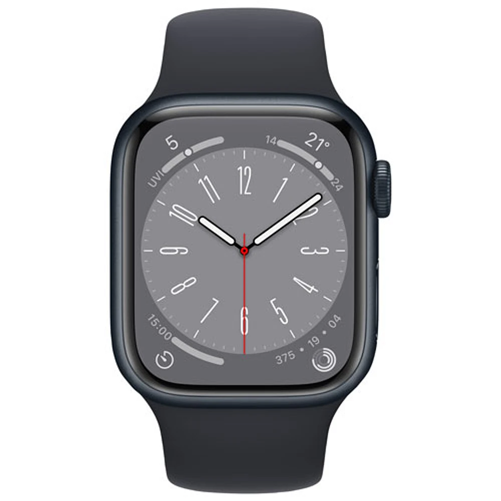 Virgin Plus Apple Watch Series 8 (GPS + Cellular) 41mm Midnight Aluminum Case w/ Midnight Sport Band - S/M - Monthly Financing