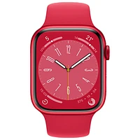 Apple Watch Series 8 mm (GPS + Cell) en aluminium (PRODUCT)RED avec bracelet sport (PRODUCT)RED de Bell - M