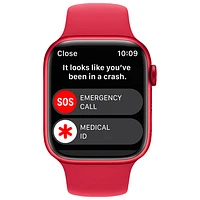 Apple Watch Series 8 mm (GPS + Cell) en aluminium (PRODUCT)RED avec bracelet sport (PRODUCT)RED de Bell - M