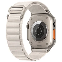 Apple Watch Ultra (GPS + Cellular) avec boîtier de 49 mm en titane et bracelet alpin comète de TELUS - Petit - Financement mensuel