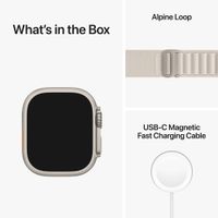 TELUS Apple Watch Ultra (GPS + Cellular) 49mm Titanium Case w/ Starlight Alpine Loop - Small - Monthly Financing