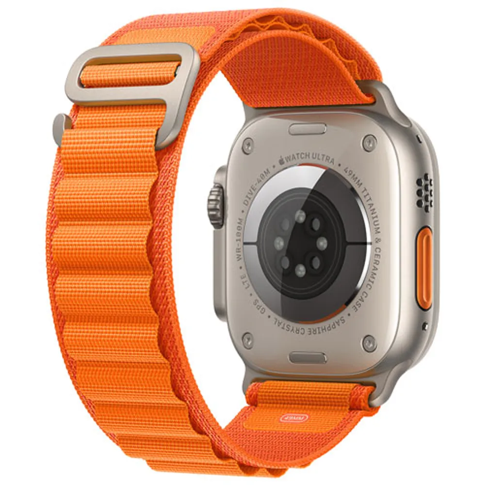 Rogers Apple Watch Ultra (GPS + Cellular) 49mm Titanium Case with Orange Alpine Loop - Large - Monthly Financing