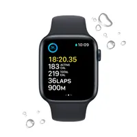 Freedom Mobile Apple Watch SE (GPS + Cellular) 44mm Midnight Aluminum Case w/ Midnight Sport Band (2022) - Monthly Tab Payment
