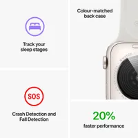Apple Watch SE mm (GPS + Cell) en aluminium minuit avec bracelet sport minuit (2022) de Rogers