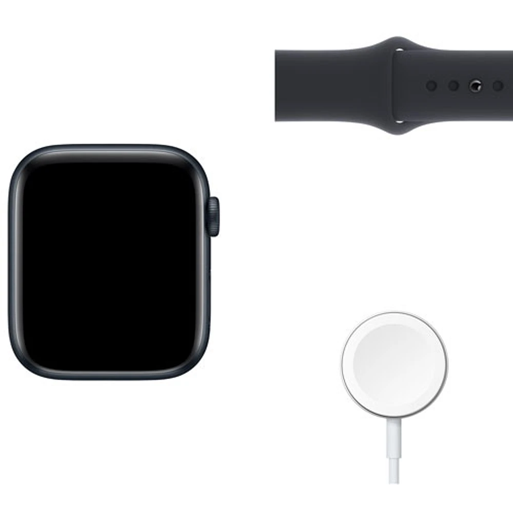 Apple Watch SE mm (GPS + Cell) en aluminium minuit avec bracelet sport minuit (2022) de Rogers