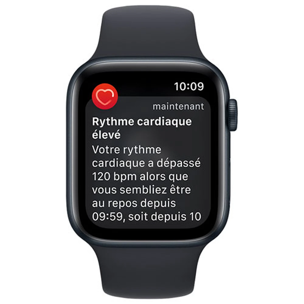 Apple Watch SE mm (GPS + Cell) en aluminium minuit avec bracelet sport minuit (2022) de Rogers