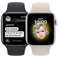 TELUS Apple Watch SE (GPS + Cellular) 44mm Midnight Aluminum Case w/ Midnight Sport Band (2022) - Monthly Financing