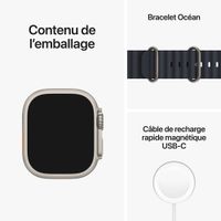 TELUS Apple Watch Ultra (GPS + Cellular) 49mm Titanium Case w/ Midnight Ocean Band - Monthly Financing