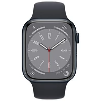 Rogers Apple Watch Series 8 (GPS + Cellular) 45mm Midnight Aluminum Case with Midnight Sport Band - M/L - Monthly Financing