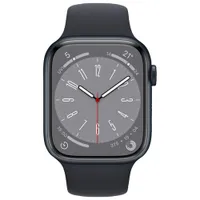 TELUS Apple Watch Series 8 (GPS + Cellular) 45mm Midnight Aluminum Case w/ Midnight Sport Band - M/L - Monthly Financing