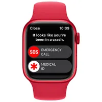 Rogers Apple Watch Series 8 (GPS + Cellular) 41mm (PRODUCT)RED Aluminum Case with (PRODUCT)RED Sport Band - S/M - Monthly Financing