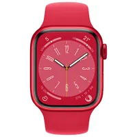 TELUS Apple Watch Series 8 (GPS + Cellular) 41mm (PRODUCT)RED Aluminum Case w/ (PRODUCT)RED Sport Band - S/M - Monthly Financing