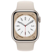 Apple Watch Series 8 41 mm (GPS + Cell) en aluminium comète avec bracelet sport comète de Freedom Mobile - P/M - Paiement Balance mensuel