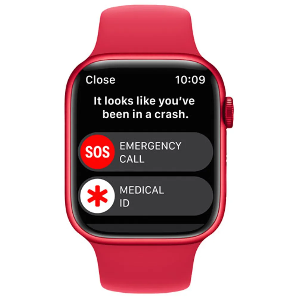 TELUS Apple Watch Series 8 (GPS + Cellular) 45mm (PRODUCT)RED Aluminum Case w/ (PRODUCT)RED Sport Band - M/L - Monthly Financing