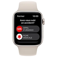 Bell Apple Watch SE (GPS + Cellular) 44mm Starlight Aluminum Case w/ Starlight Sport Band (2022) - Monthly Financing