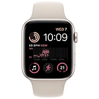 Bell Apple Watch SE (GPS + Cellular) 44mm Starlight Aluminum Case w/ Starlight Sport Band (2022) - Monthly Financing