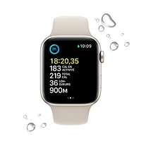 Bell Apple Watch SE (GPS + Cellular) 44mm Starlight Aluminum Case w/ Starlight Sport Band (2022) - Monthly Financing