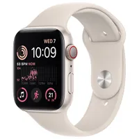 Virgin Plus Apple Watch SE (GPS + Cellular) 44mm Starlight Aluminum Case w/ Starlight Sport Band (2022) - Monthly Financing