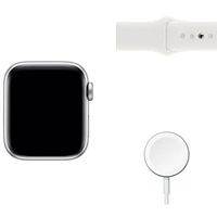 Freedom Mobile Apple Watch SE (GPS + Cellular) 40mm Silver Aluminum Case w/ White Sport Band (2022) - Monthly Tab Payment