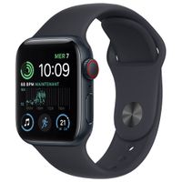 TELUS Apple Watch SE (GPS + Cellular) 40mm Midnight Aluminum Case w/ Midnight Sport Band (2022) - Monthly Financing