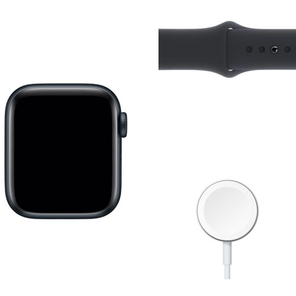 Bell Apple Watch SE (GPS + Cellular) 40mm Midnight Aluminum Case w/ Midnight Sport Band (2022) - Monthly Financing