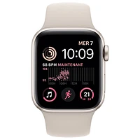 Rogers Apple Watch SE (GPS + Cellular) 40mm Starlight Aluminum Case with Starlight Sport Band (2022) - Monthly Financing