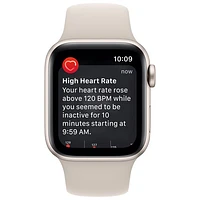 Rogers Apple Watch SE (GPS + Cellular) 40mm Starlight Aluminum Case with Starlight Sport Band (2022) - Monthly Financing