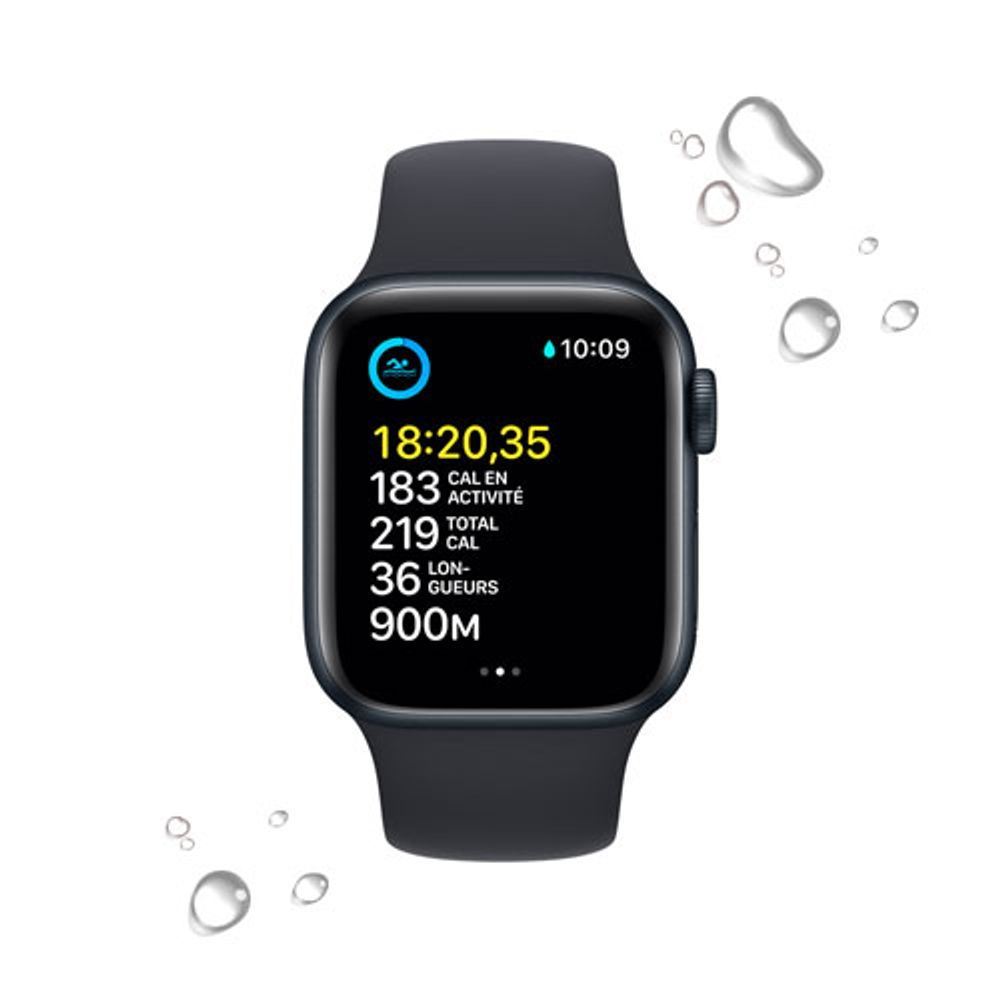 Rogers Apple Watch SE (GPS + Cellular) 40mm Midnight Aluminum Case with Midnight Sport Band (2022) - Monthly Financing