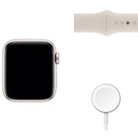 TELUS Apple Watch SE (GPS + Cellular) 40mm Starlight Aluminum Case w/ Starlight Sport Band (2022) - Monthly Financing