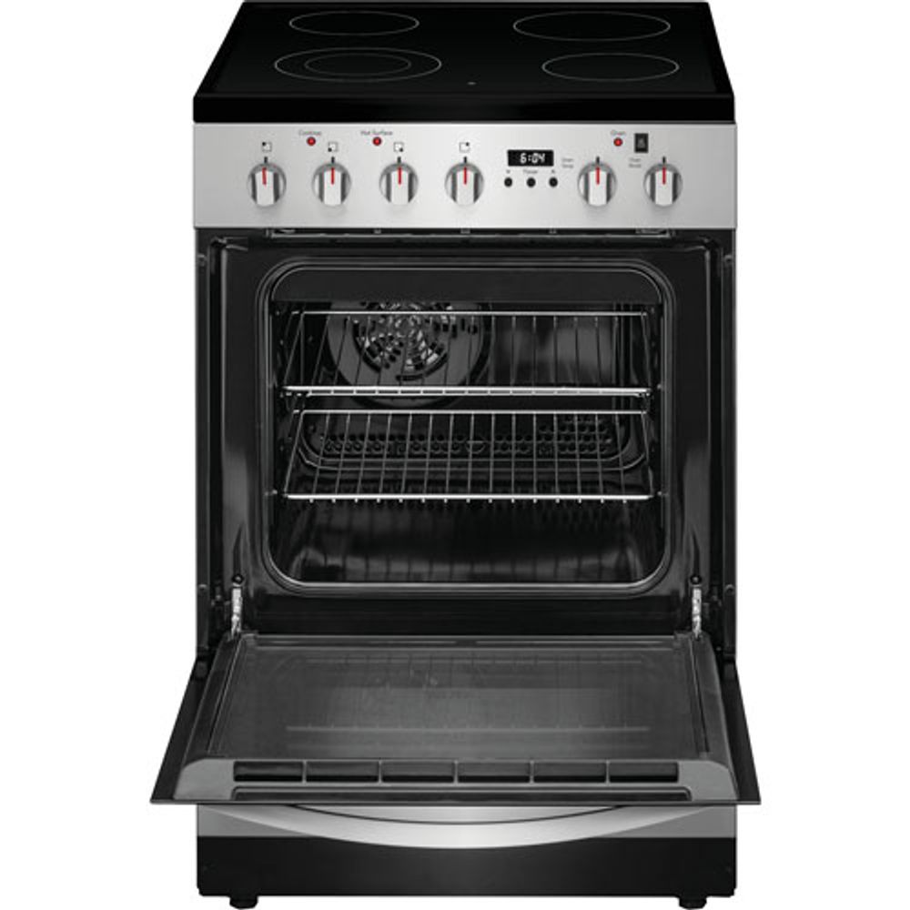 Frigidaire 24" 1.9 Cu. Ft. 4-Element Freestanding Electric Range (FCFE242CAS) - Stainless Steel