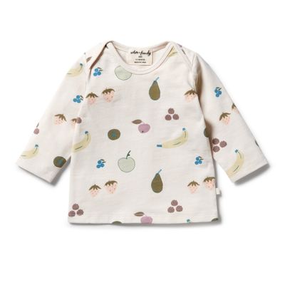 Wilson+Frenchy Organic Cotton Long-Sleeved Top - Fruity (- Months