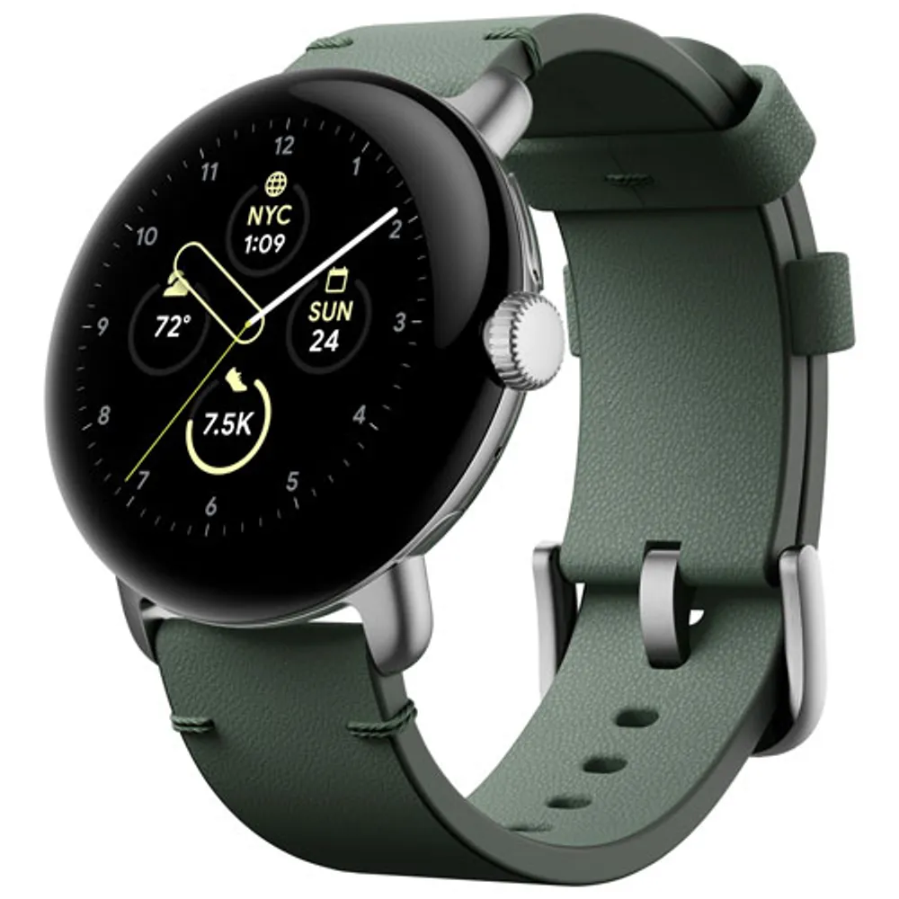 Google Pixel Watch Classic Leather Band - Ivy - Large