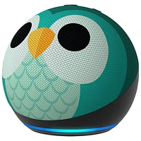 Haut-parleur intelligent Echo Dot Kids (5e génération) avec Alexa - Hibou