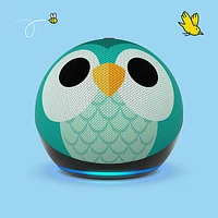 Haut-parleur intelligent Echo Dot Kids (5e génération) avec Alexa - Hibou